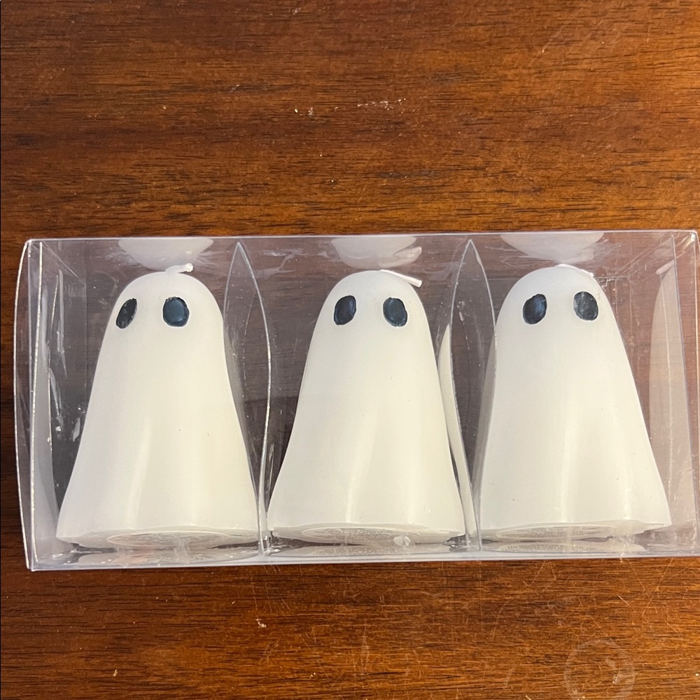 Ashland Halloween Votive Unscented Ghost Candle Set